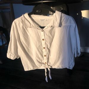 Arizona white cropped top, medium